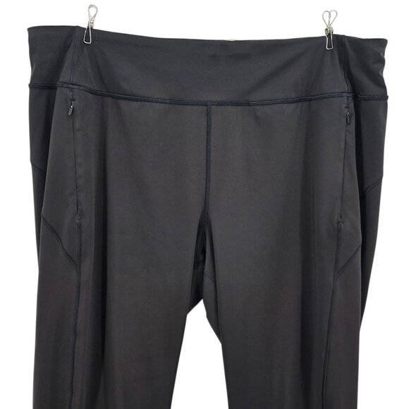 Athleta Womens 2X Pants Rainier Jogger Black Pull On Activewear Pockets Joggers - Picture 2 of 6